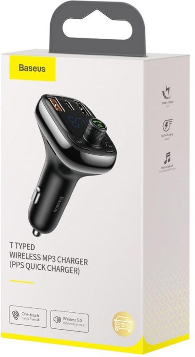 Actual product image Baseus Car Bluetooth MP3 Player T Shaped S-13