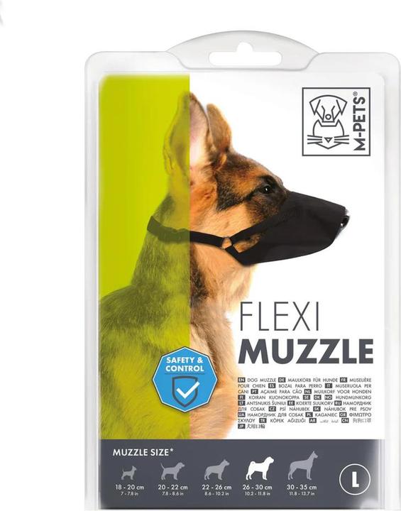 Actual product image M-Pets Flexi Dog Muzzle (S, Dog)