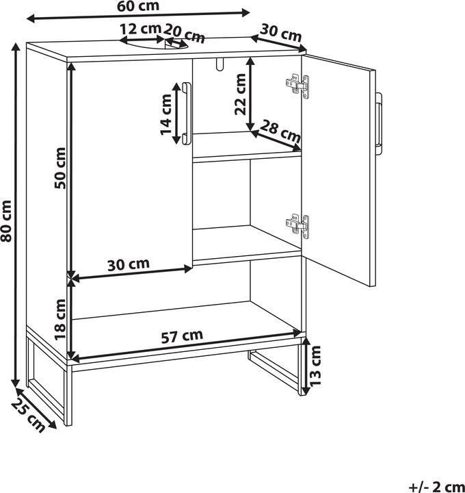 Actual product image Beliani Miscanti (60 x 30 x 80 cm)