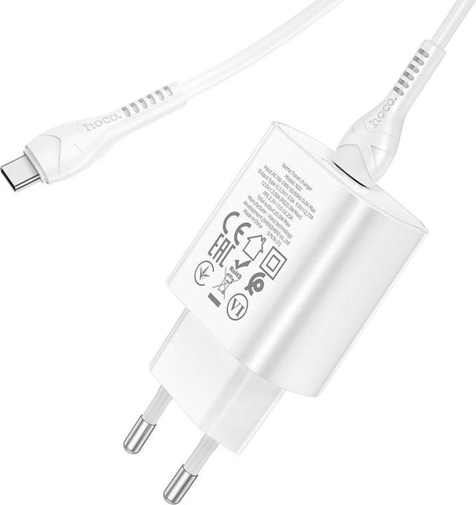 Image du produit Hoco Chargeur avec câble de type C (25 W, 1 portion)