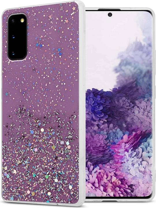 Actual product image Cadorabo TPU cover sparkling glitter (Samsung Galaxy S20+)