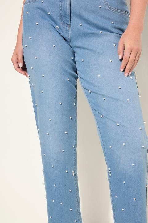 Produktbild Miamoda Jeans, weites Bein, Zierperlen, 5-Pocket (48)