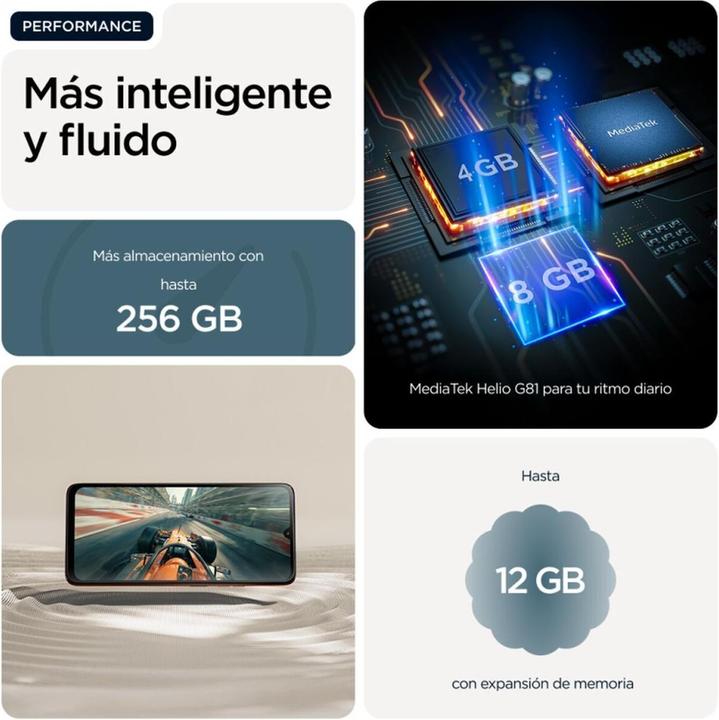 Produktbild Motorola G06 (256 GB, Blue, tapestry, 6.88", Dual SIM, 4G)