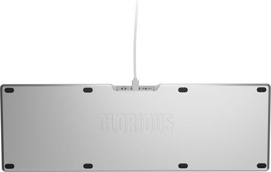 Produktbild Glorious GMMK 3 Pro 100 % Custom Gaming-Tastatur - Pre-Built, ANSI (US), Fox Switches, silber (US, Kabelgebunden)