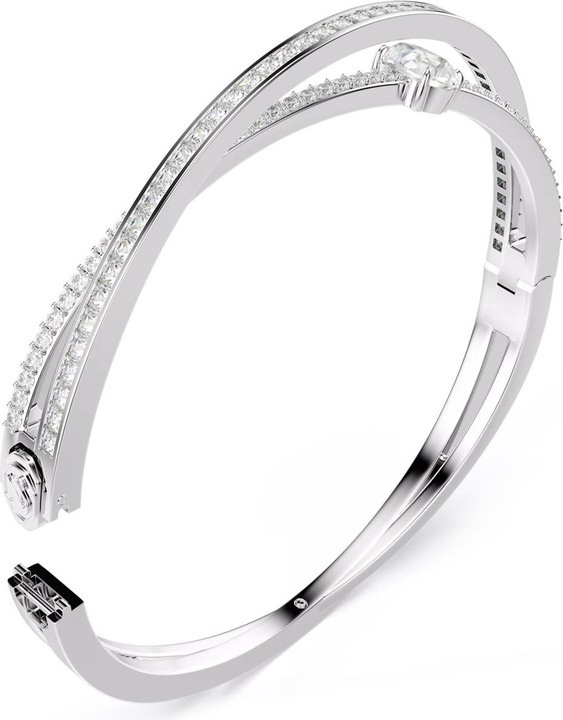 Produktbild Swarovski Hyperbola Armreif Verschiedene Schliffe Weiss (17.50 cm, Swarovski Metall)