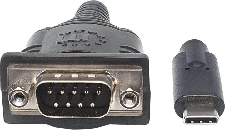 Produktbild Manhattan 0.45m USB-C/Serial USB-C Seriell Schwarz (0.45 m)