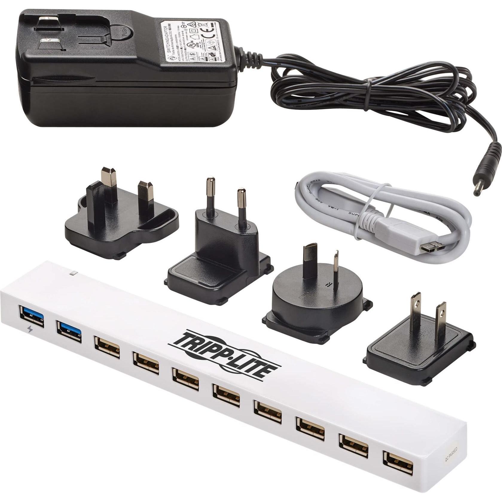 Thumbnail - Eaton 10-Port USB 3.0/USB 2.0 Combo Hub USB Charging 2 USB 3.0 & 8 USB 2.0 Ports (USB-C, 10 Ports), Dockingstation + USB...