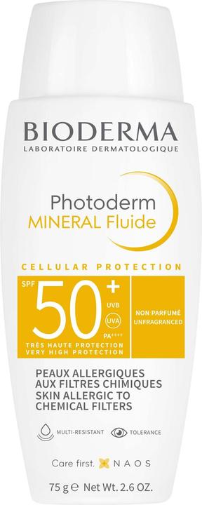 Actual product image Bioderma Photoderm Mineral Fluid (Suntan cream, SPF 50, 105 ml, 150 g)