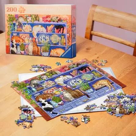 Produktbild Ravensburger Puzzle 12001367 - Katzen im Regal - Puzzle für ältere Menschen und Senioren, mit 200 (200 Teile)