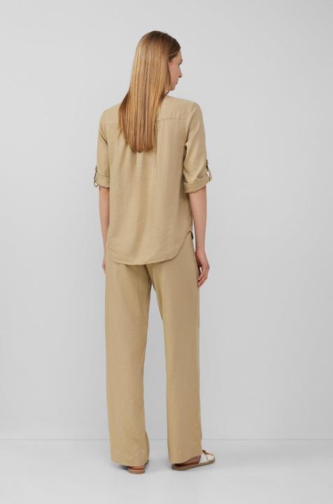 Produktbild S.Oliver Bluse Leinenmix-Bluse mit Turn-up (44)