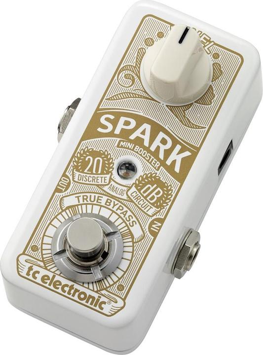 Actual product image TC Electronic Spark Mini Effect Pedal White (Electric guitar, Guitar)