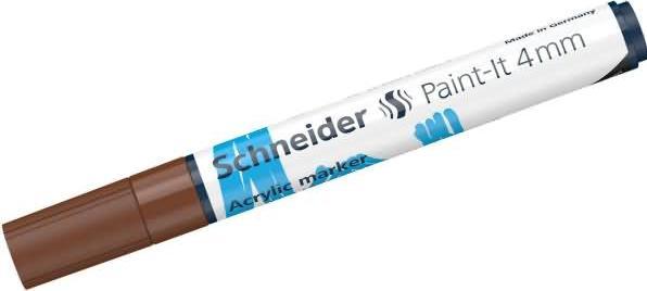 Actual product image Schneider Acrylic marker Paint-It 320 4mm brown (Brown, 4 mm, 1 x)