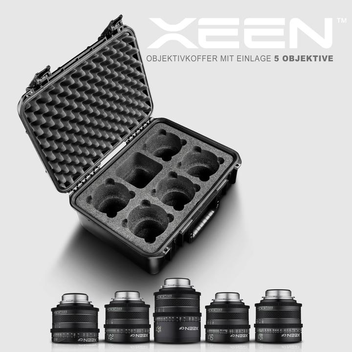 Actual product image SKB XEEN CF lens case with insert 5 lenses (Photo case)