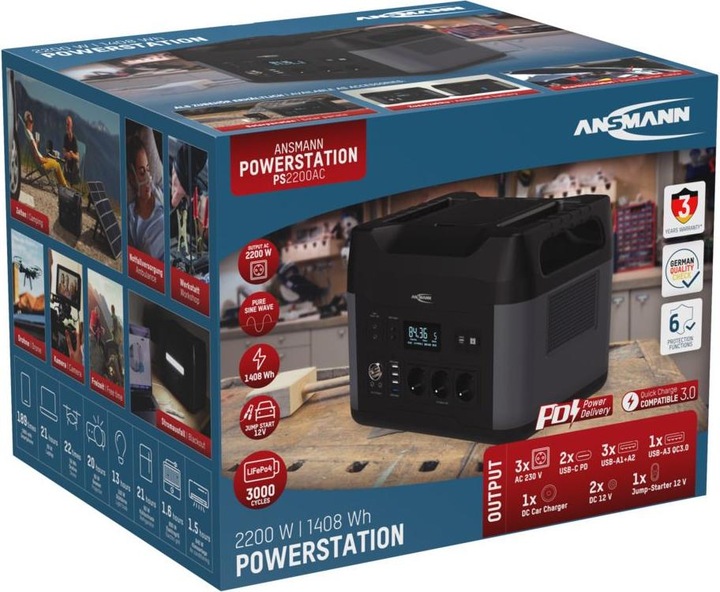 Produktbild Ansmann PS2200AC (1408 Wh, 17.84 kg)
