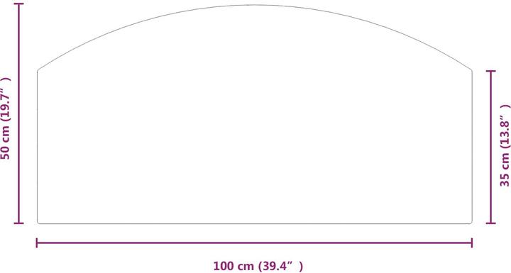 Produktbild vidaXL Feuerstelle Glasplatte (50 cm)