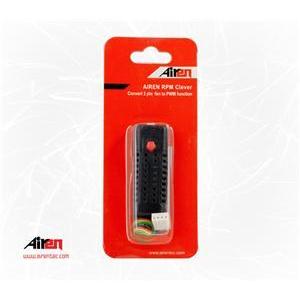 Airen RPM Clever (funzione da 3 pin a PWM con RPM co, Controller ventole PC, Nero, Rosso