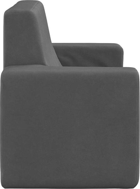 Produktbild VidaXL Kindersofa 2-Sitzer Anthrazit Weich Plüsch (Kindersofa)