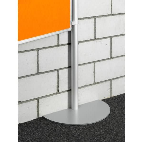 Ultradex, Zubehör Präsentieren, Tellerfuss-Segment Halbkreis schwere Ausführung 230mm rund Gewicht 8,8kg silber
