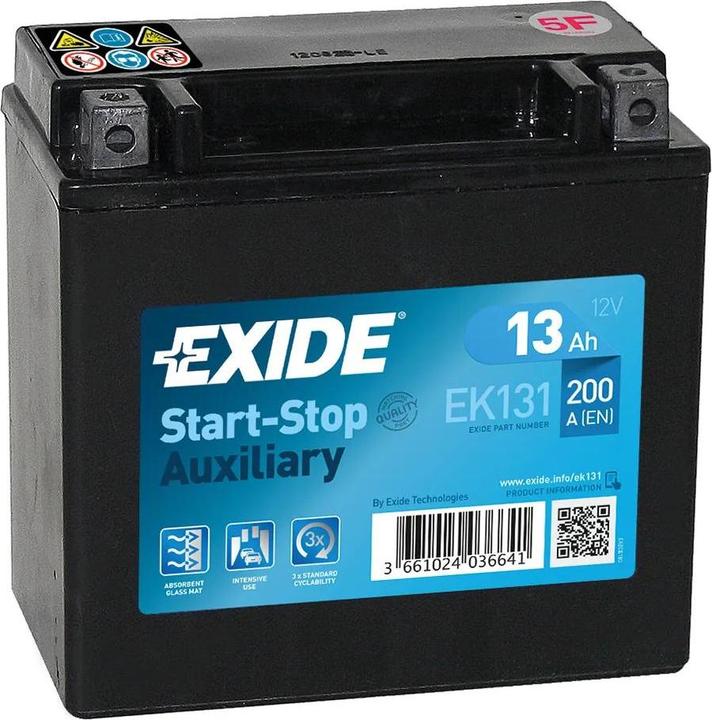 Immagine prodotto Exide Start-Stop Aux. (12 V, 13 Ah, 200 A)