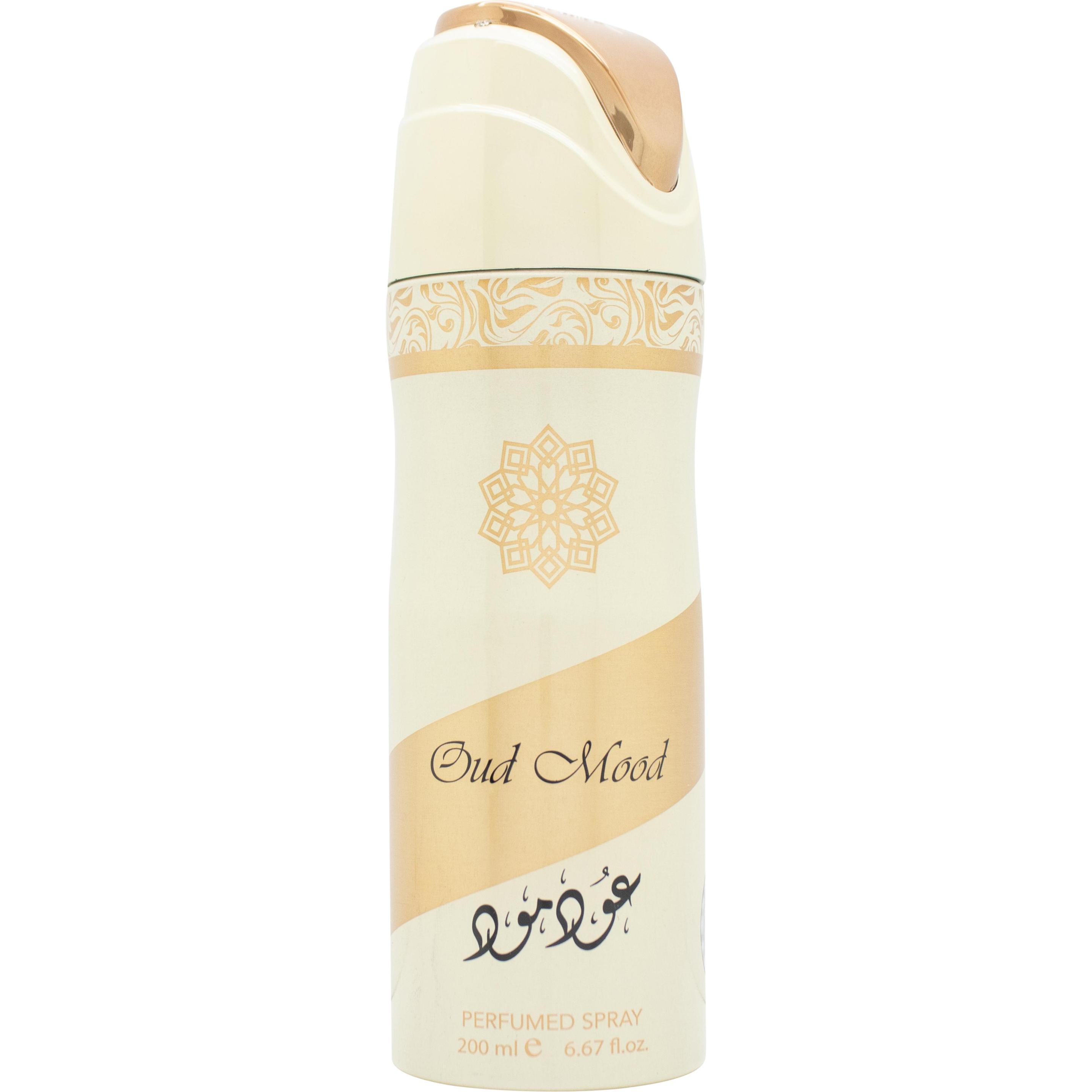 Lattafa Perfumes, Deodorante, LATTAFA Oud Mood DEO spray 200ml (Getto vaporizzato, 200 ml)