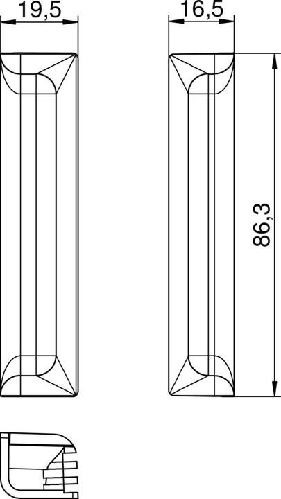 Image du produit OBO Bettermann Cache d'angle bombé vers l'intérieur, PA, 7408420
