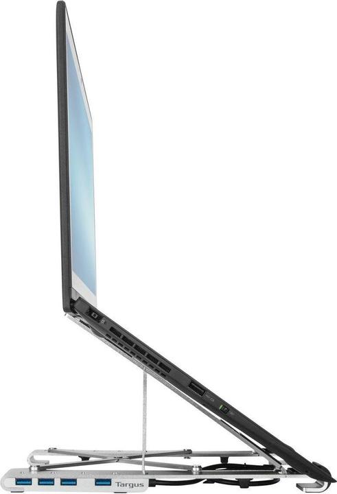 Immagine prodotto Targus Supporto portatile + hub USB-A Argento