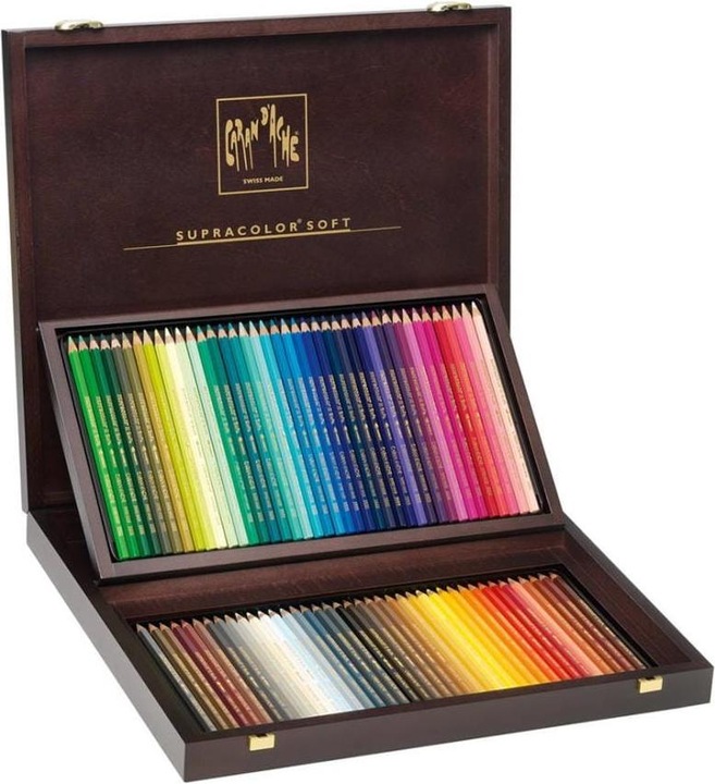 Immagine prodotto Caran d'Ache Supracolor Aquarelle Holzkoffer (Multicolore, 80 x)