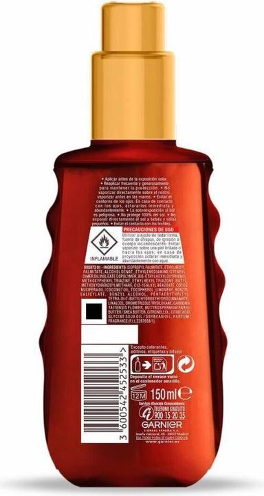 Immagine prodotto Garnier Olio solare protettivo Spf30 Spray 150ml (Olio abbronzatura, SPF 30, 150 ml)