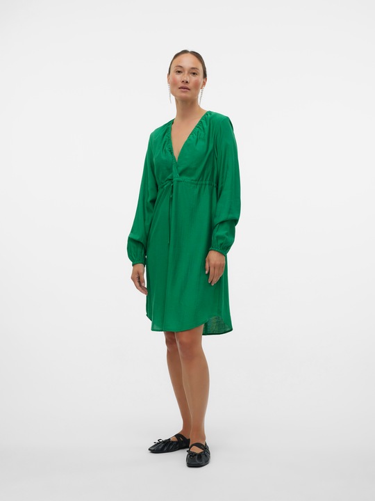 Produktbild Mamalicious Normal geschnitten V-Ausschnitt Elastische Bündchen Kurzes Kleid Kleid (XS)