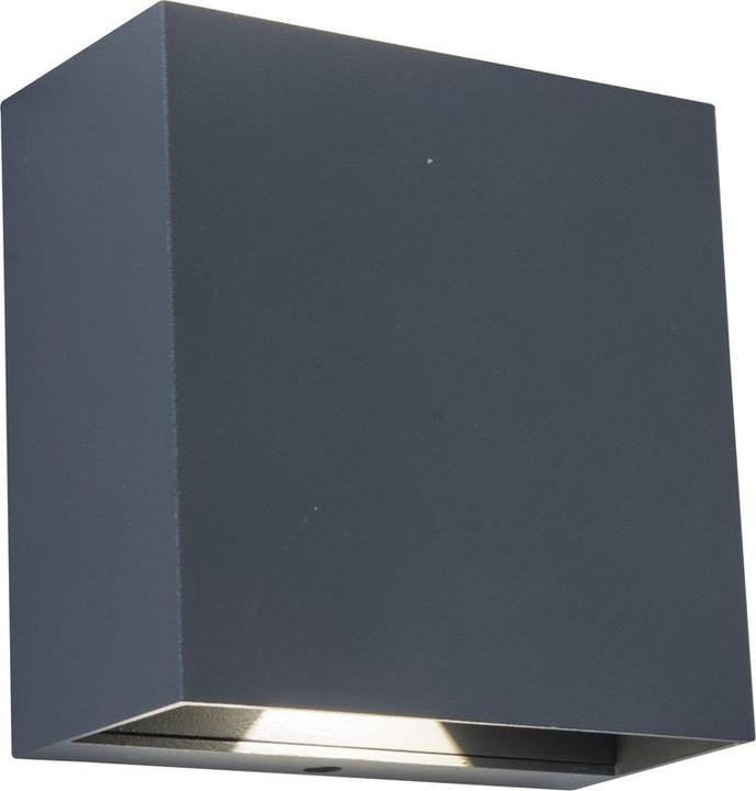Actual product image Lutec Gemini LED outdoor wall light 2gang 4000 K 10W IP54 anthracite