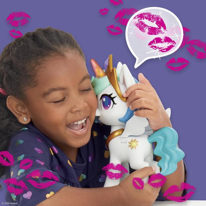 Image du produit My Little Pony Licorne bis. bisous magiques, princesse Celestia, p.2xAA excl., 3 a.