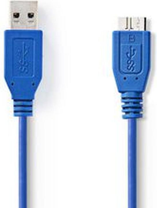 Immagine prodotto Nedis Cavo USB 3.0 A maschio - Micro B maschio 5,0 m Blu (5 m, USB 3.2 Gen 1)