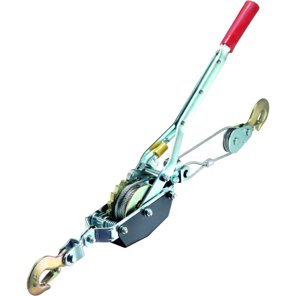 technocraft, Spanngurt + Ladungssicherung, Hochwertiger Handseilzug, Zugkraft bis 2t, Länge bis 2.4m