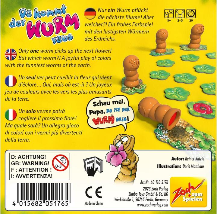 Produktbild Zoch Da kommt der Wurm raus (Deutsch)