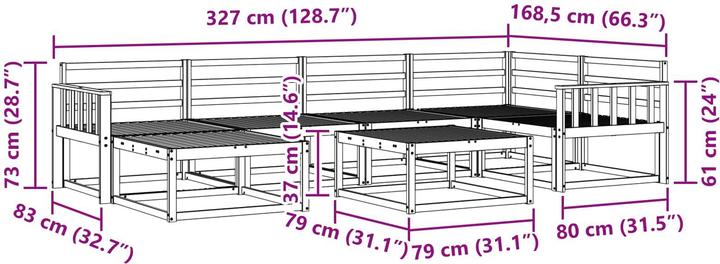 Produktbild vidaXL Outdoor-Sofa
