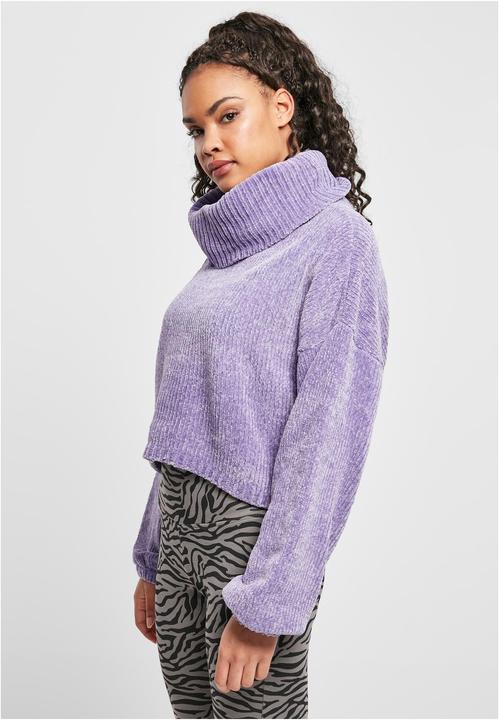 Immagine prodotto Urban Classics Maglione corto da donna con collo alto in ciniglia - 13801 (XXL)