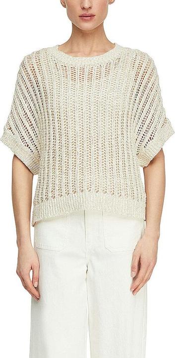 Produktbild Comma Häkelstricktop mit tonalen Baby-Pailletten (S)