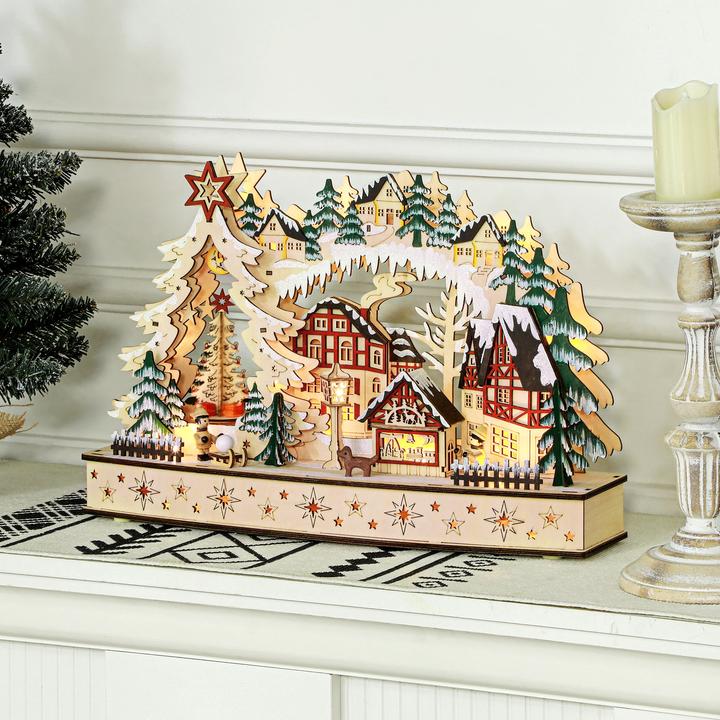 Image du produit Jamb Village de Noël à LED