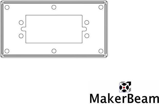 Produktbild MakerBeam Servo Bracket (Diverse, Makerbeam Projekte, Baukit)