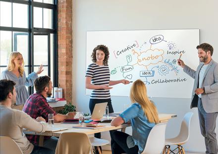Actual product image Nobo Magnetic whiteboard Impression Pro 120 cm x 240 cm (240 x 120 cm)