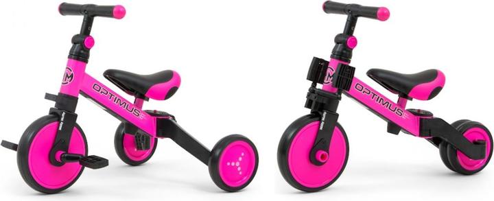 Produktbild Mally Bally bike - tricycle Milly Bicycle 3in1 Optimus Pink
