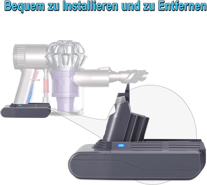 Produktbild Kunlun V6 Ersatzakku 4000mAh fuer Dyson Staubsauger