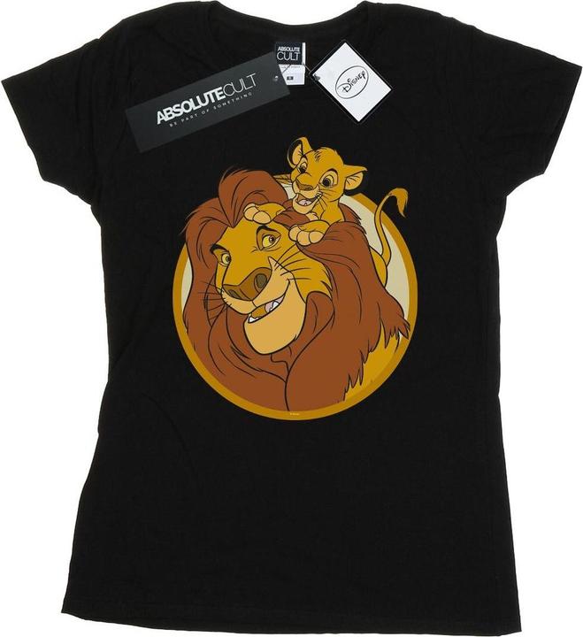 Actual product image Disney Womens/Ladies The Lion King Mufasa And Simba Cotton T-Shirt (M)