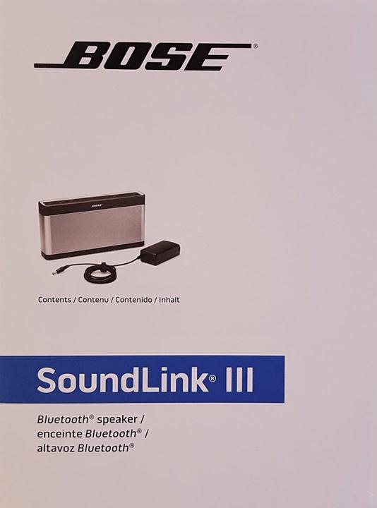 Immagine prodotto Bose SoundLink Bluetooth III, dispositivo mobile (14 h, Batteria ricaricabile, Corrente elettrica)