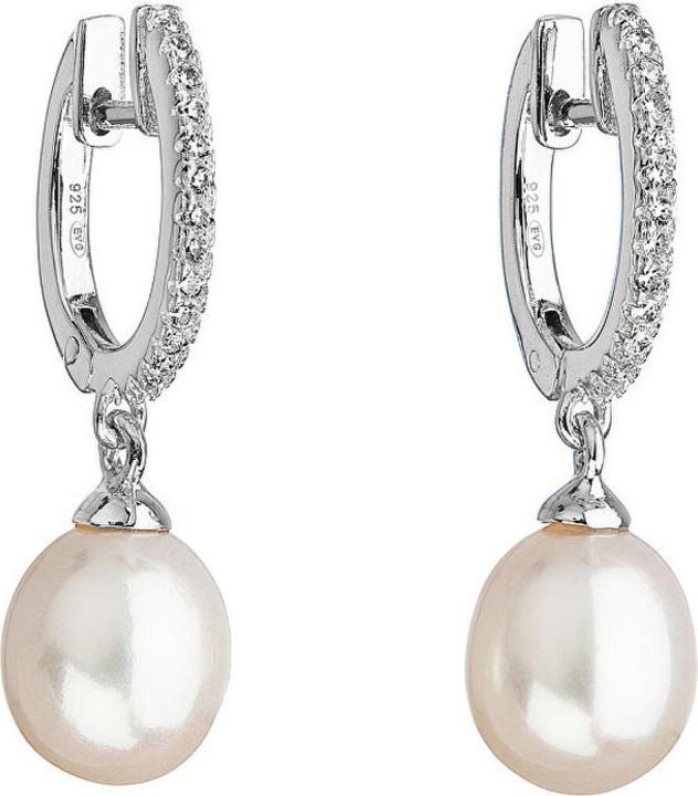Image du produit Evolution Group Boucles d'oreilles Silver Pearl Pavona 21002.1 (L)