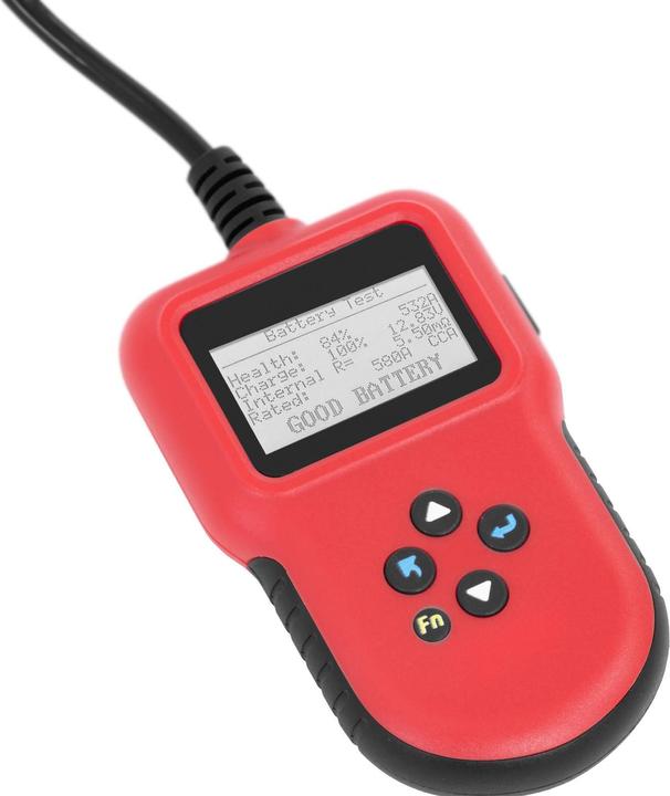 Actual product image MSW Car Battery Tester digital - 12 V/24 V - LCD - multilingual