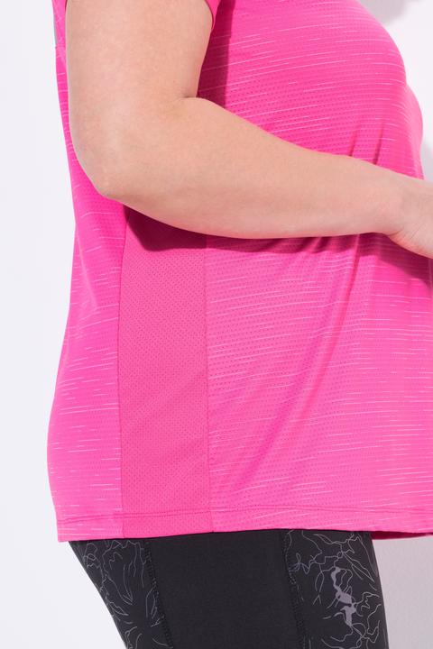 Produktbild Ulla Popken Funktionsshirt, Mesheinsätze, V-Ausschnitt, Halbarm (58)