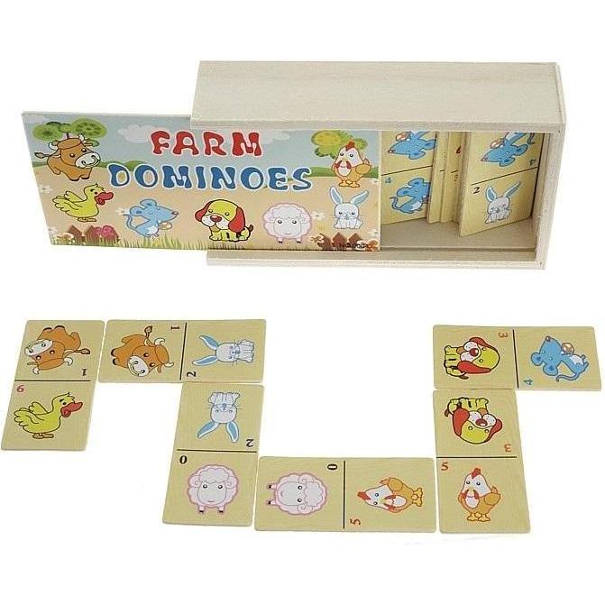 Adar Bild Domino-Wildtiere aus Holz