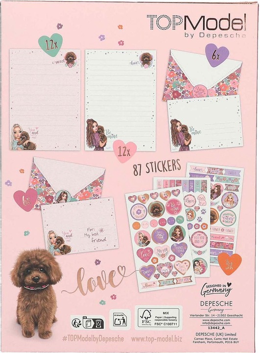 Produktbild Top Model Topmodel - Letter Set - Floral (24 Stk.)