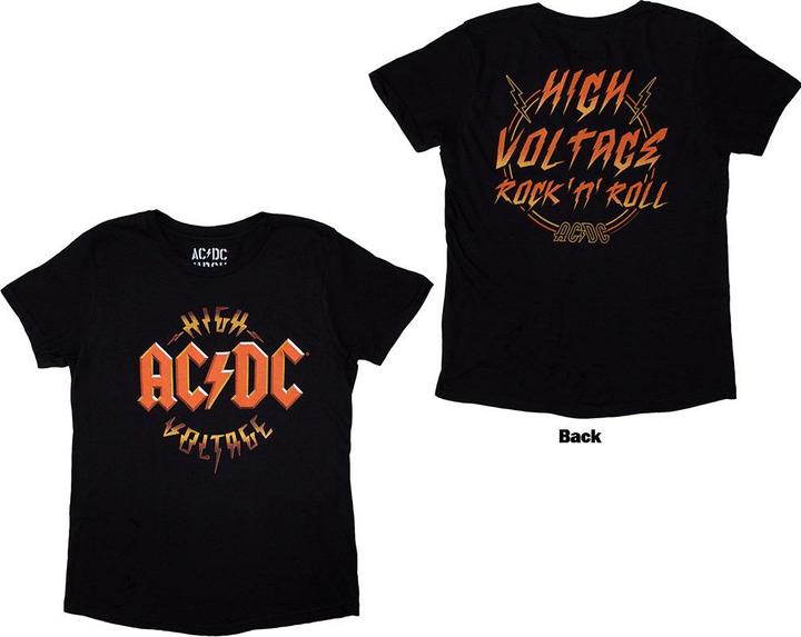 Actual product image AC/DC High Voltage RnR Back Print (Girlie) (S)